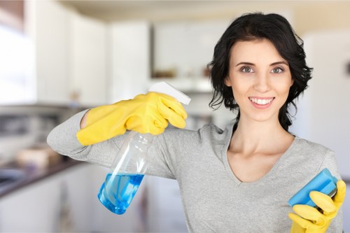 Stain treatment on a carpet in a modern London property
