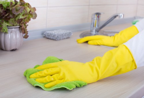 Thorough deep cleaning service in Shoreditch covering kitchen and living areas
