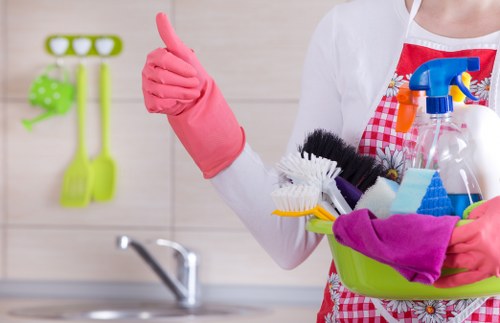 Local house clearance team handling bulky items in a Shoreditch apartment building
