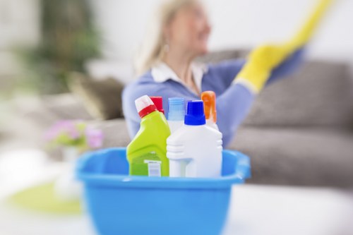 Cleaning dust and residue after renovation in Shoreditch